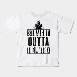 STRAIGHT OUTTA MATRIX Kids T-Shirt